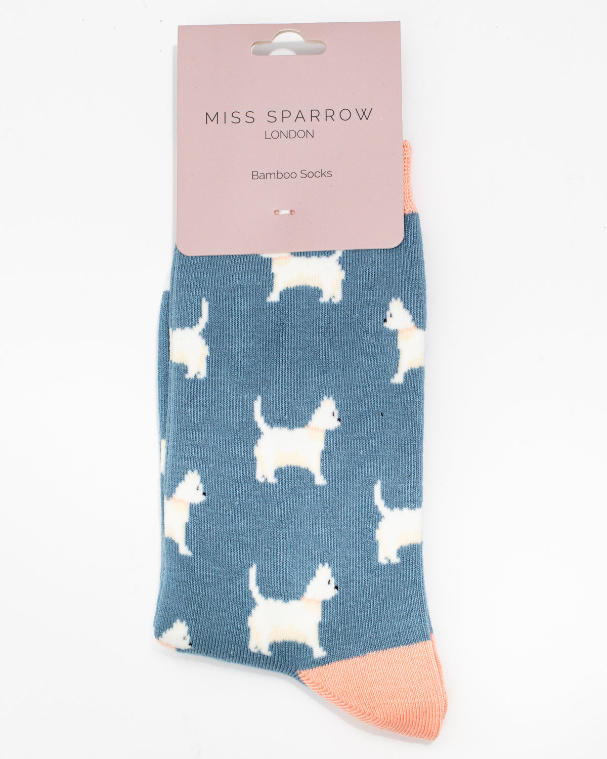 Miss Sparrow - Bambus Socken mit Motiv - Cute Scottie dogs