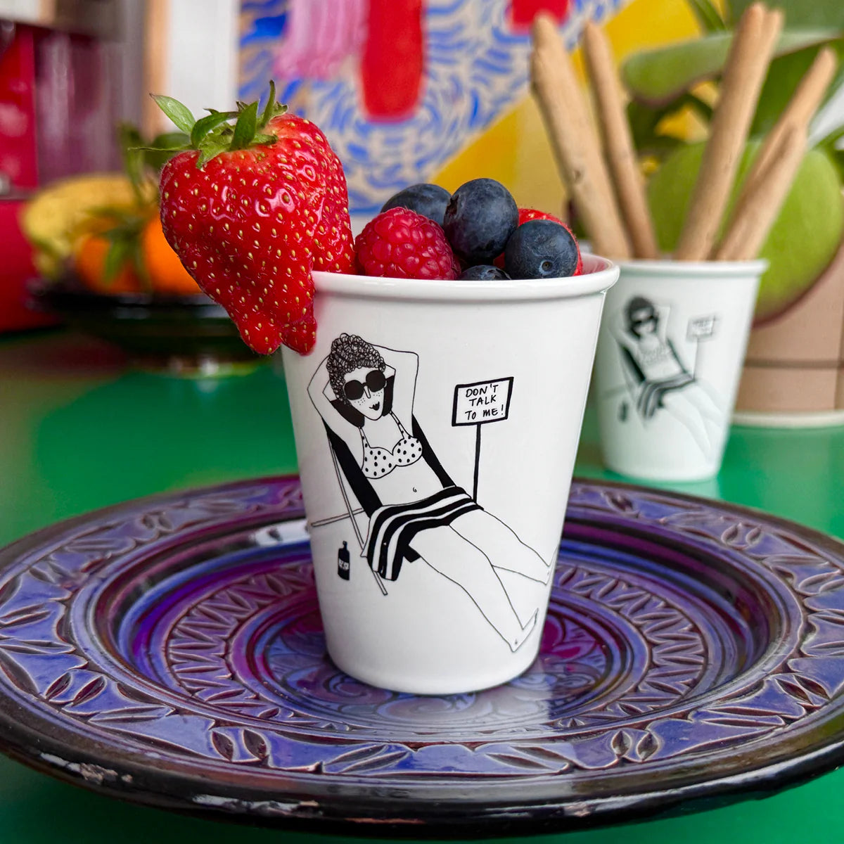 Helen B Becher - cup don't talk to me