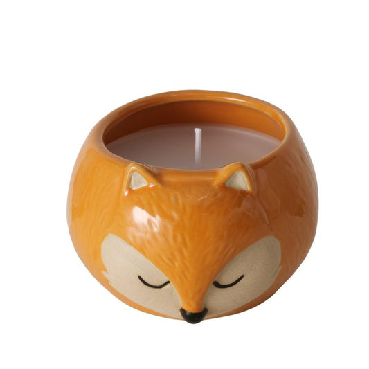 Kleine Kerze in Keramik - Fuchs