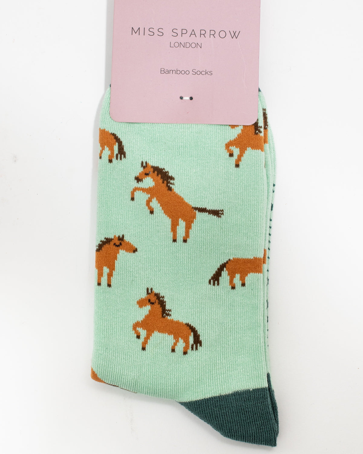 Miss Sparrow - Bambus Socken mit Motiv - Wild Horses