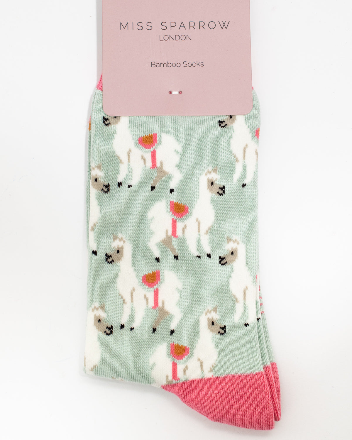 Miss Sparrow - Bambus Socken mit Motiv - Llamas
