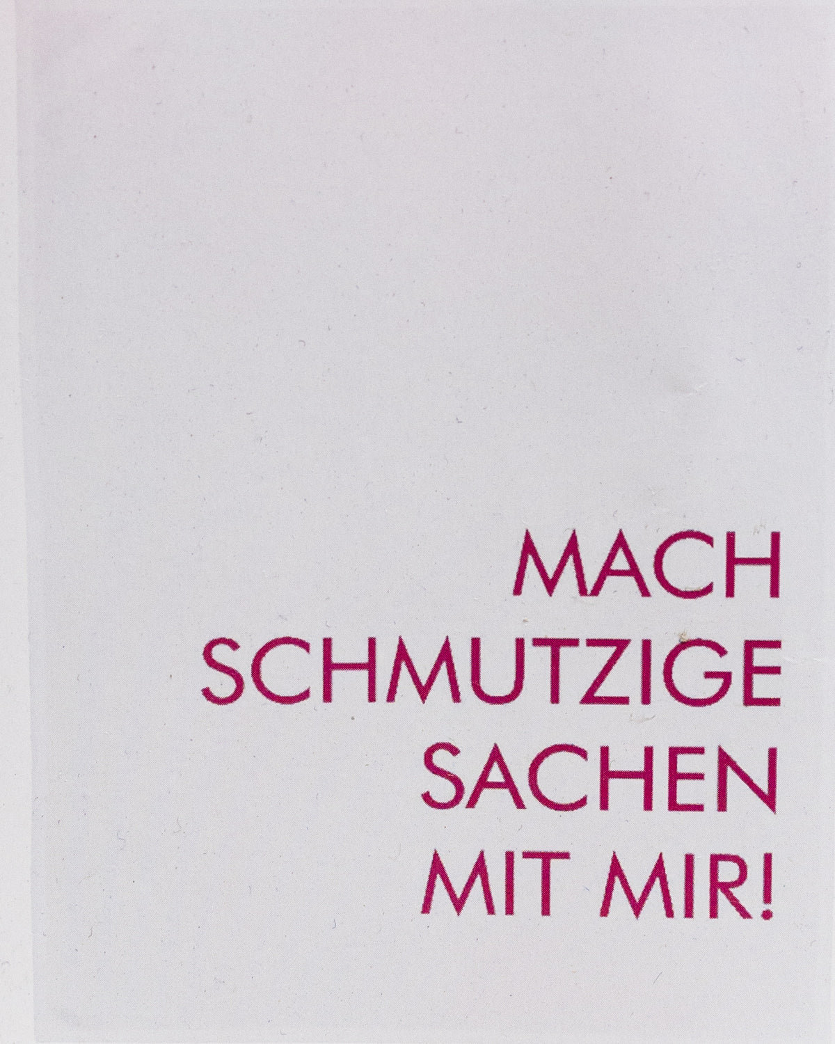 Geschirrtuch weiß - Mach schmutzige Sachen mit mir