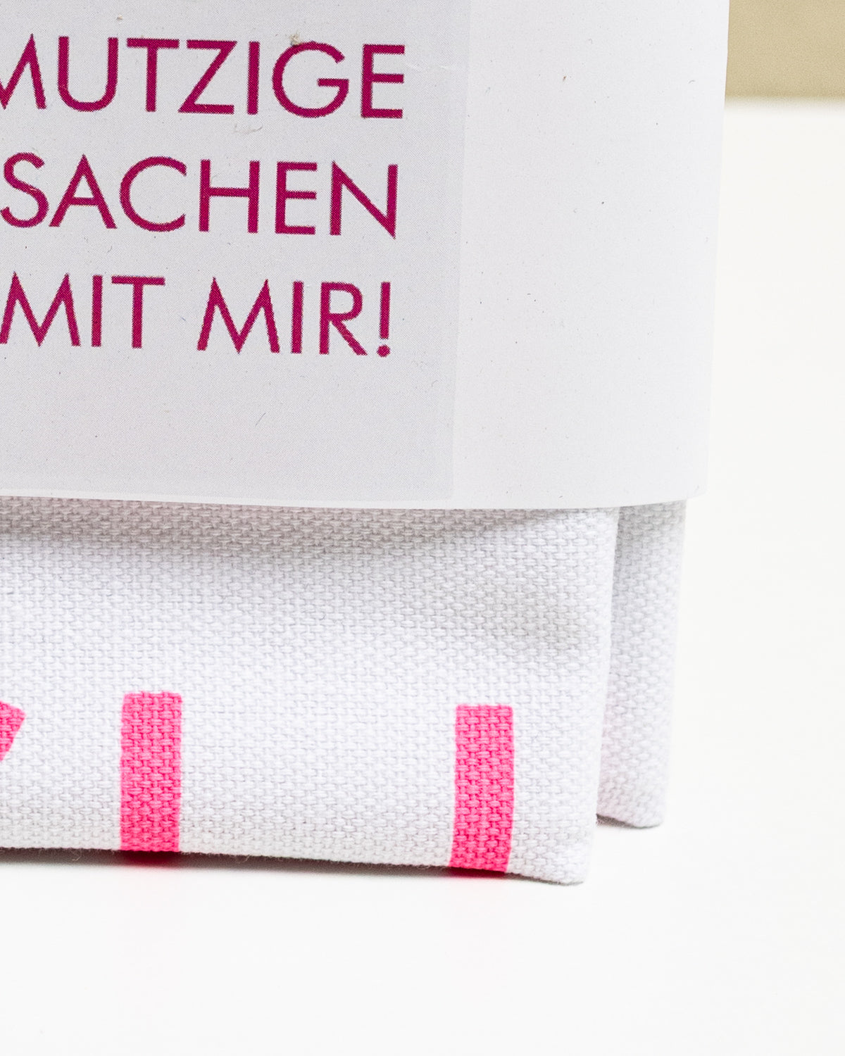 Geschirrtuch weiß - Mach schmutzige Sachen mit mir