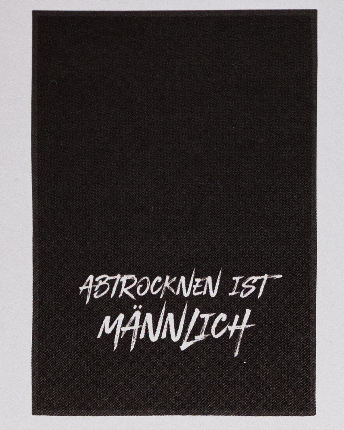 Geschirrtuch dunkelgrau - Abtrocknen ist männlich