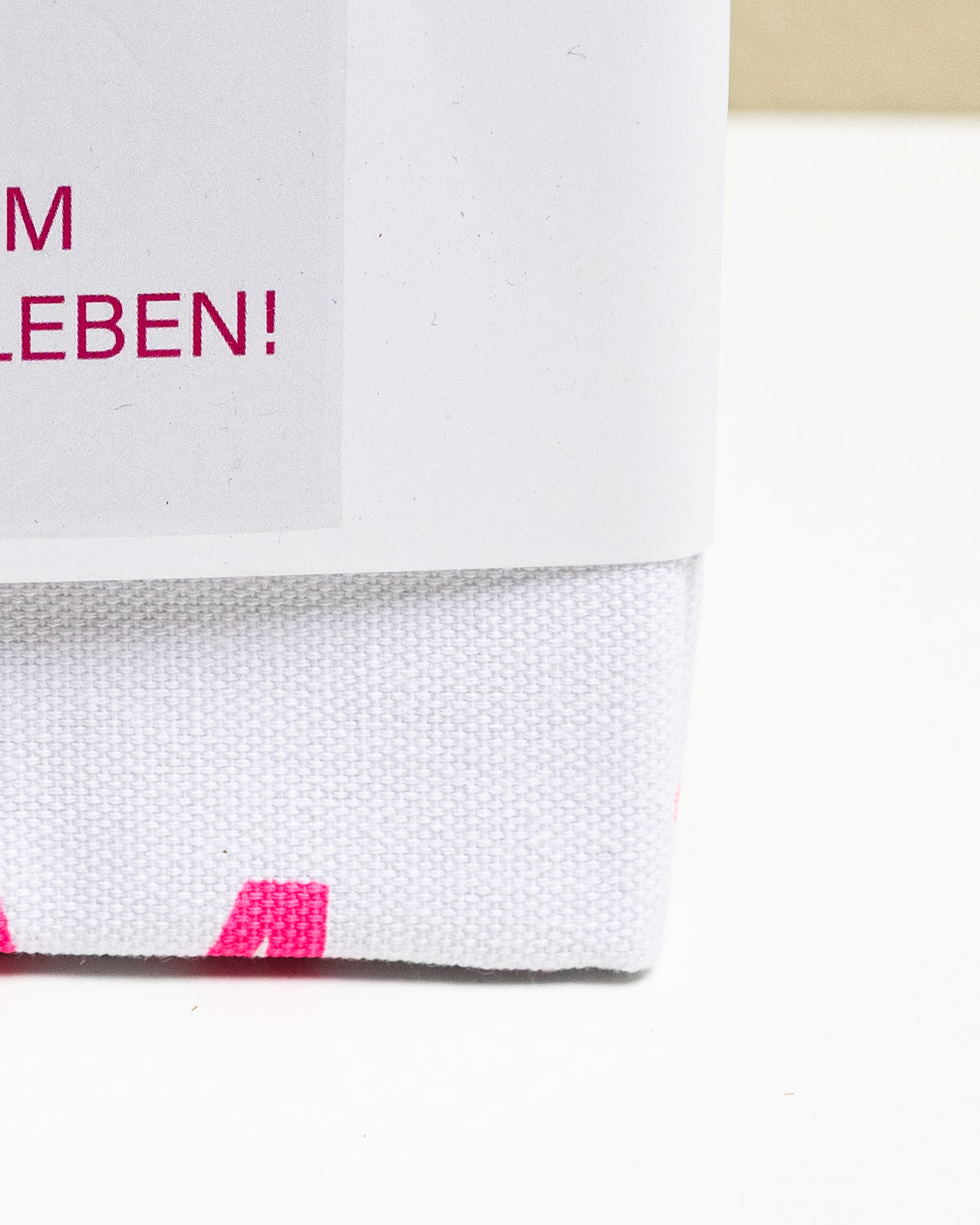 Geschirrtuch weiß - Her mit dem schönen Leben