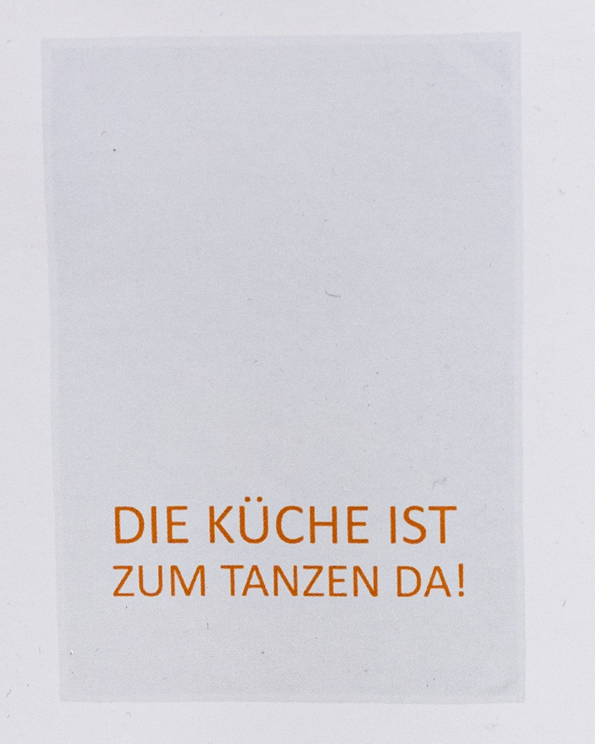 Geschirrtuch weiß - Die Küche ist zum Tanzen da