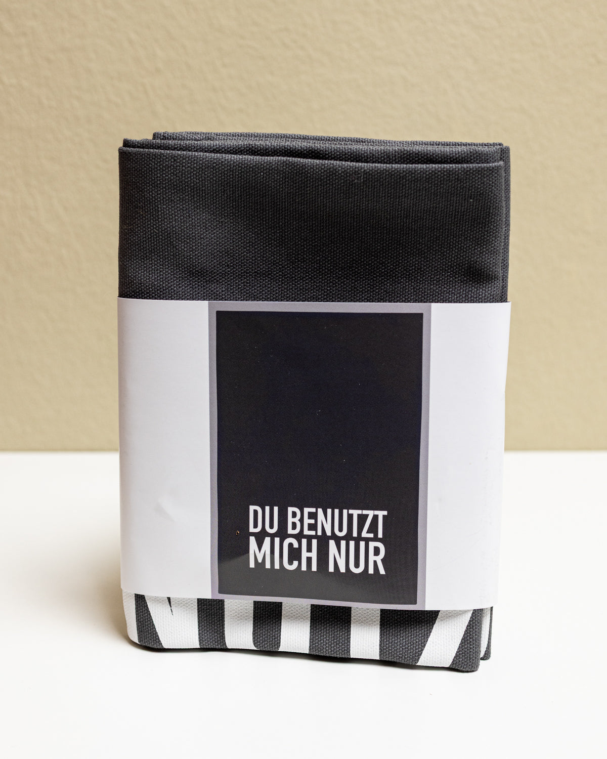 Geschirrtuch dunkelgrau - Du benutzt mich nur