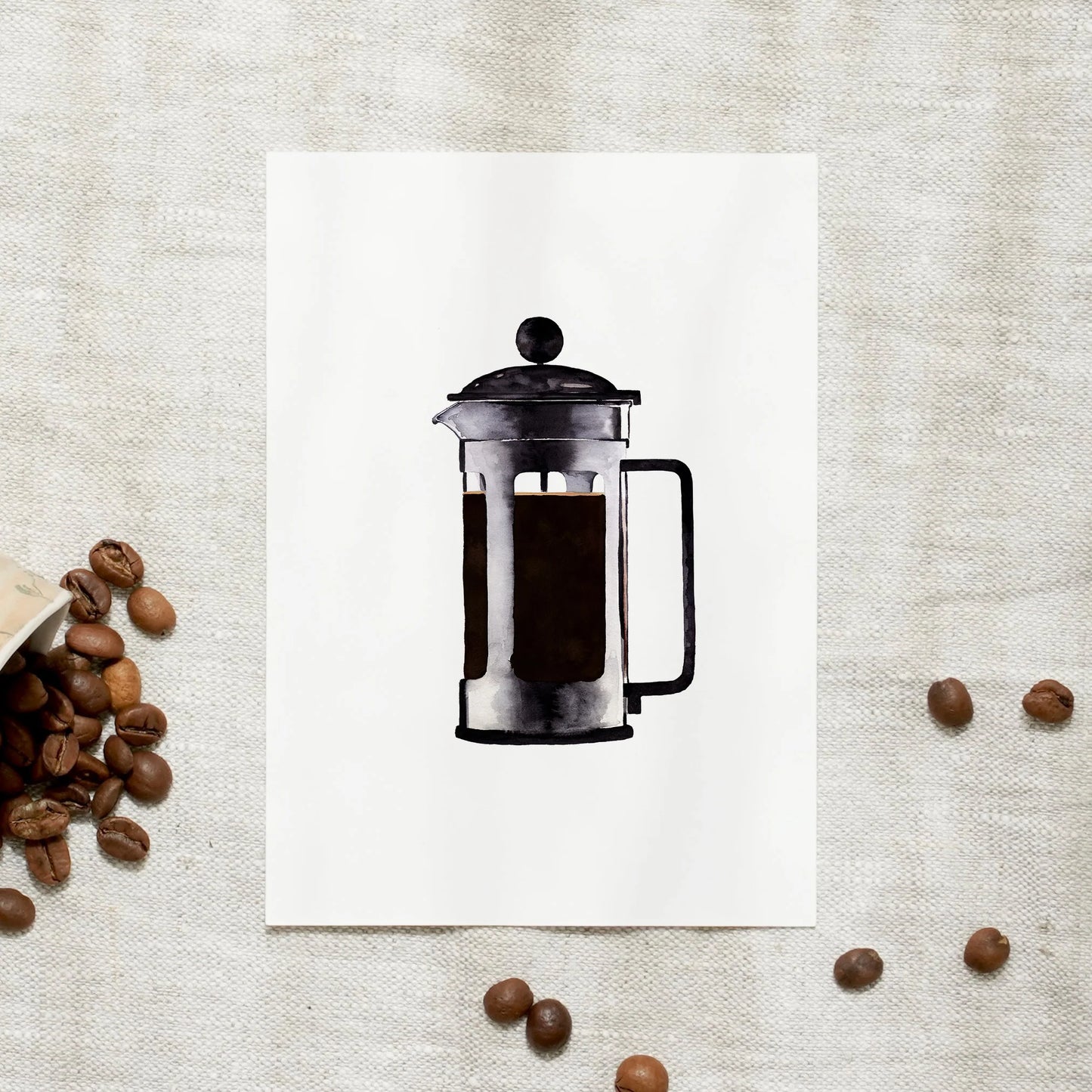 Postkarte - French Press