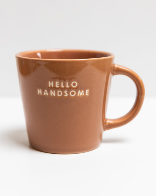 HELLO HANDSOME - Tasse - Braun  - 250ml