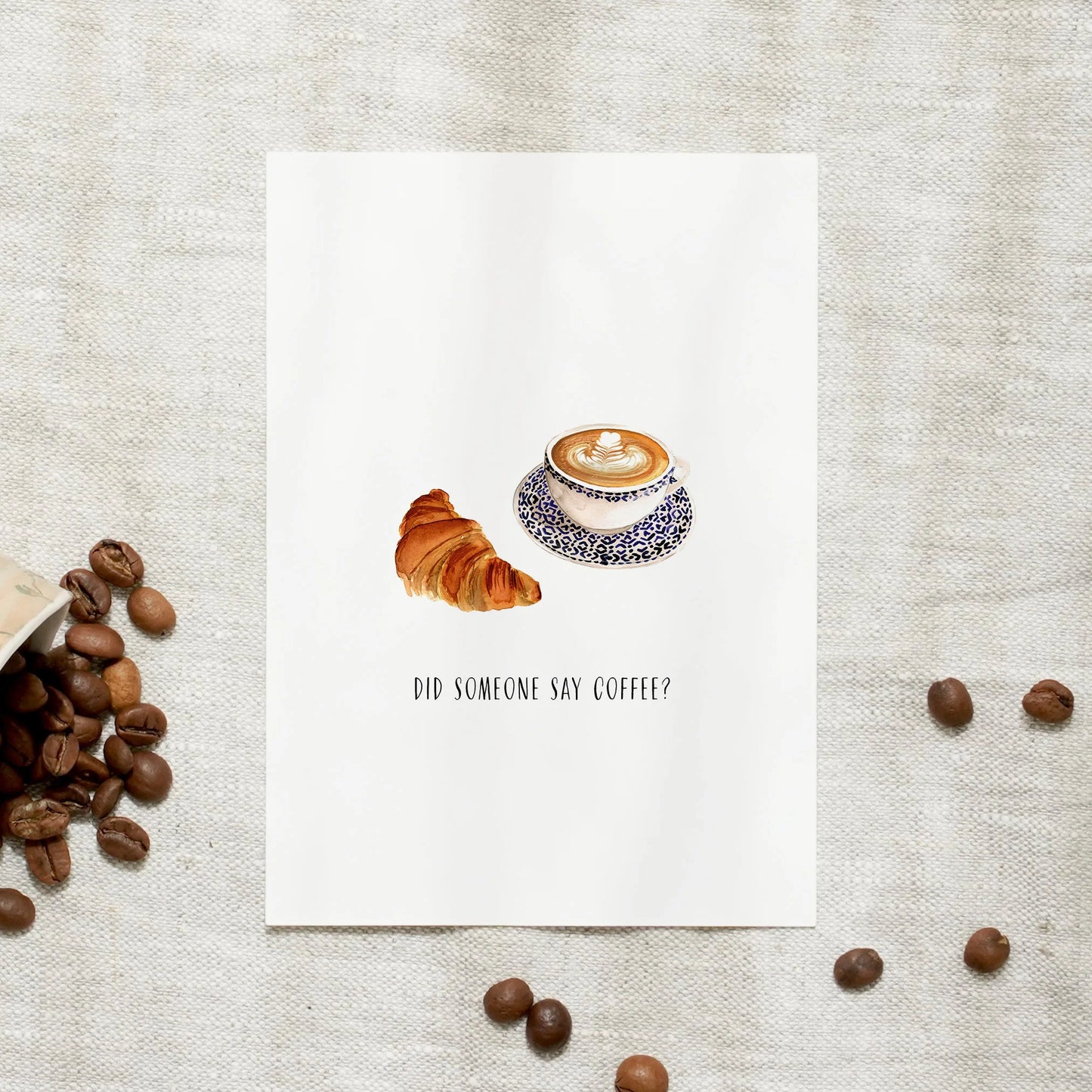 Postkarte - Did someone say Coffee?