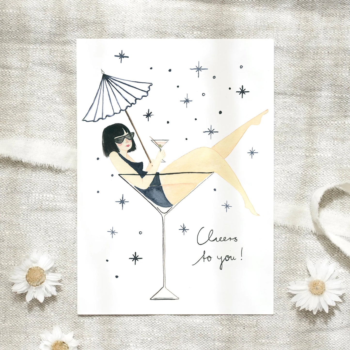 Postkarte - Lady Cocktail