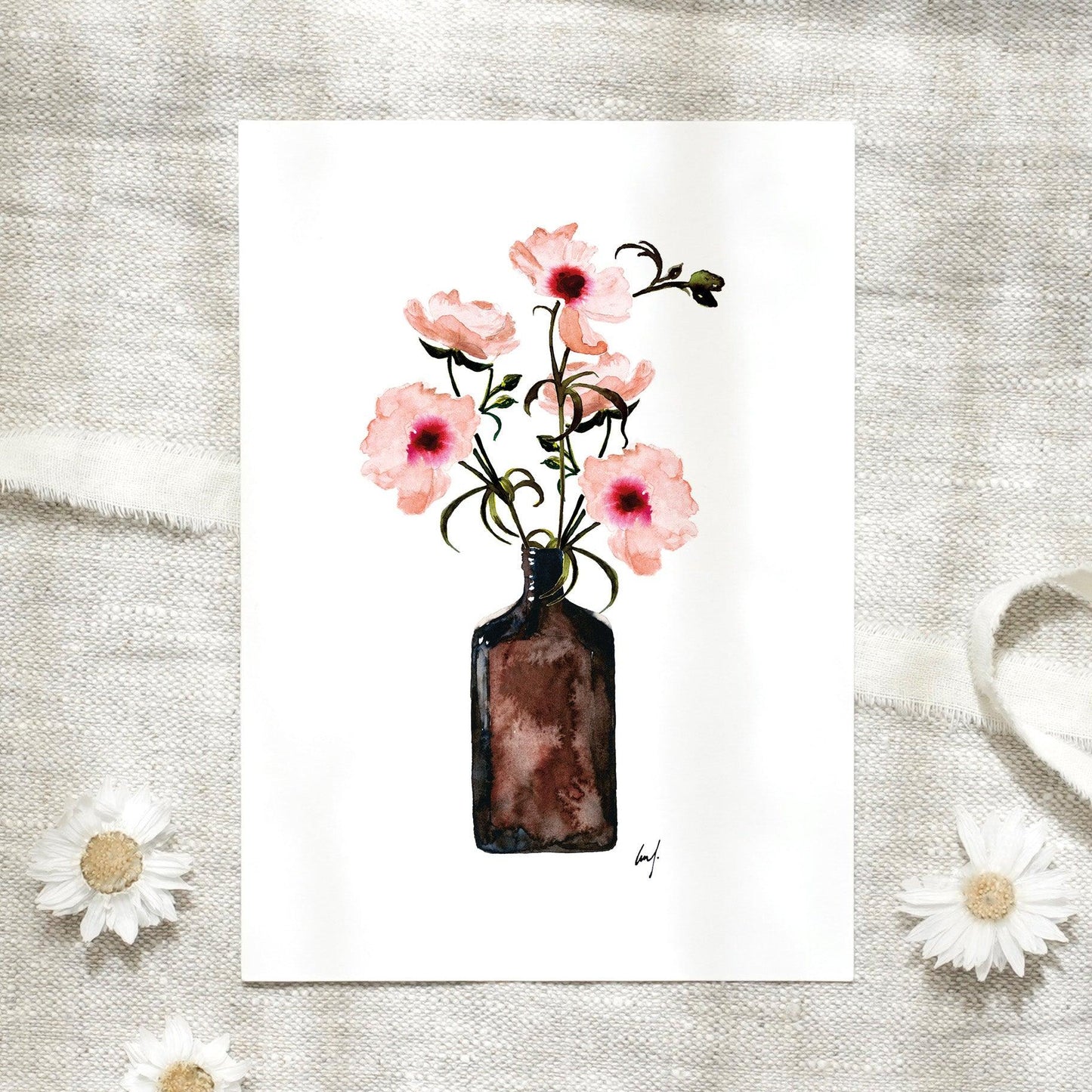 Postkarte - Anemone