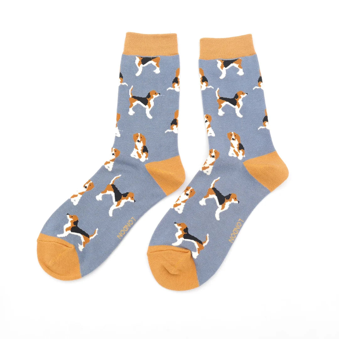 Miss Sparrow - Bambus Socken mit Motiv - Beagles