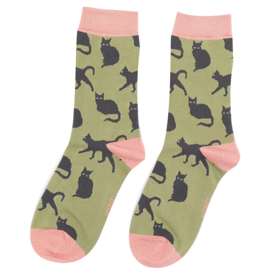 Miss Sparrow - Bambus Socken mit Motiv - Cute Cats