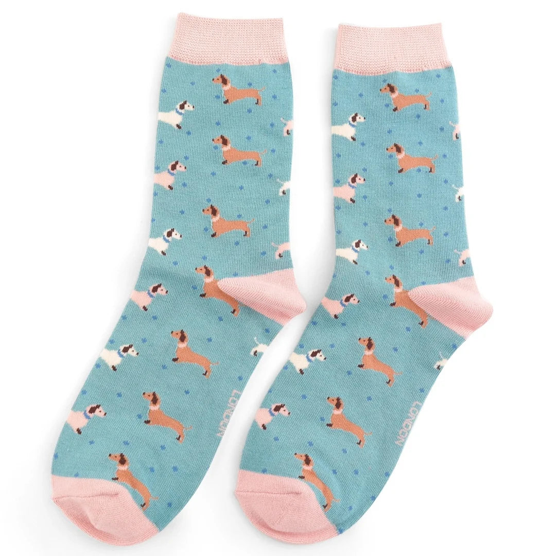 Miss Sparrow - Bambus Socken mit Motiv