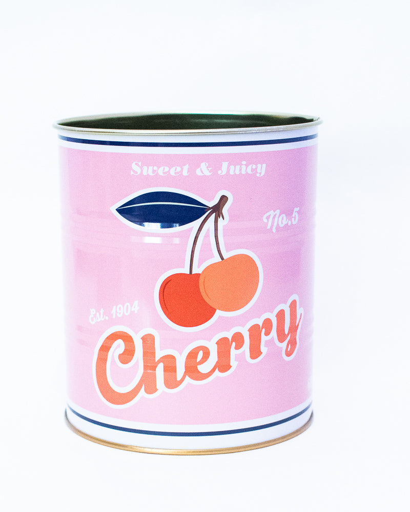 CHERRY - Retro-Aufbewahrungsdose aus Metall - 13cm