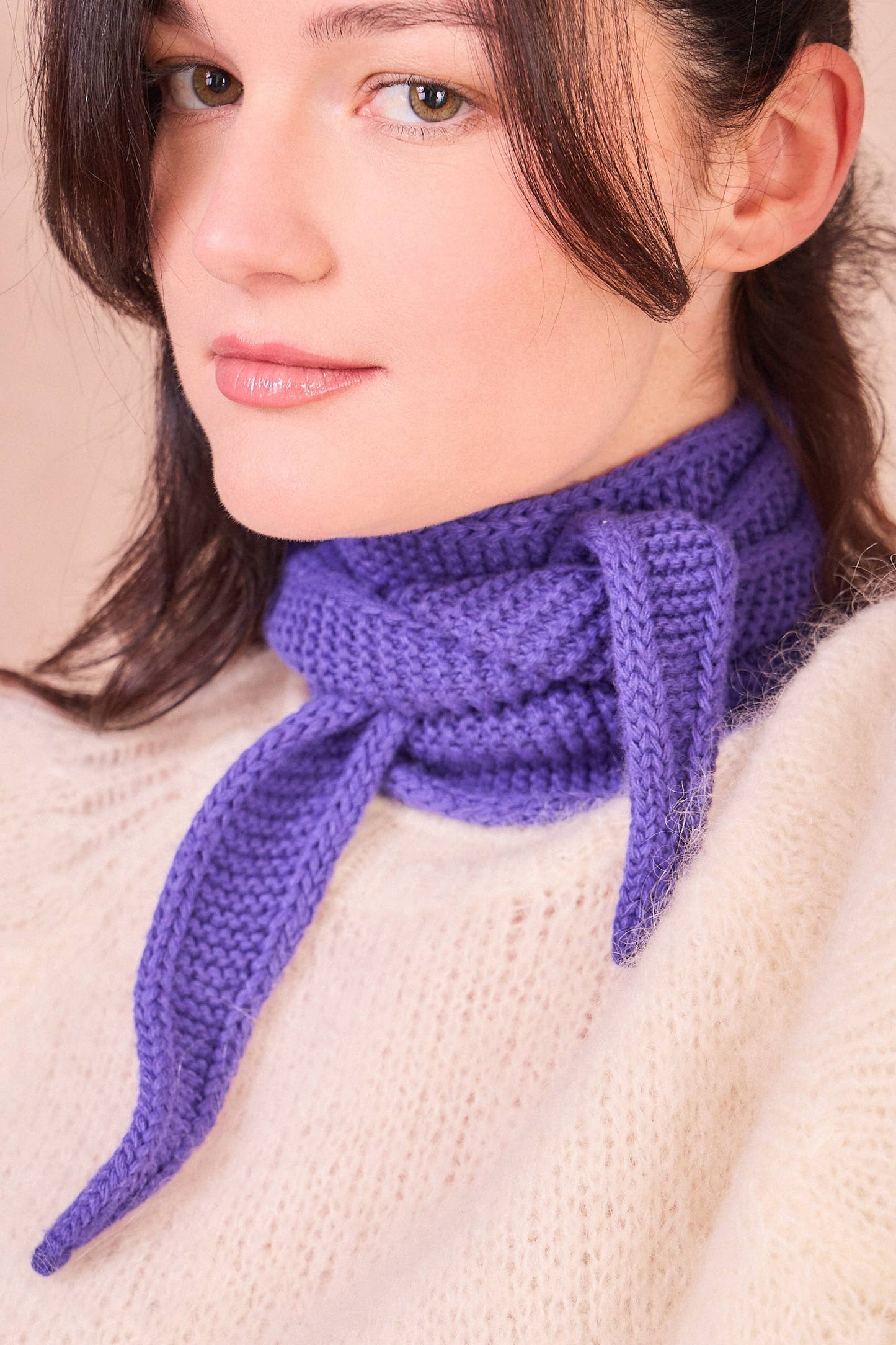 Kleines Dreieckstuch « Sophie »: Red