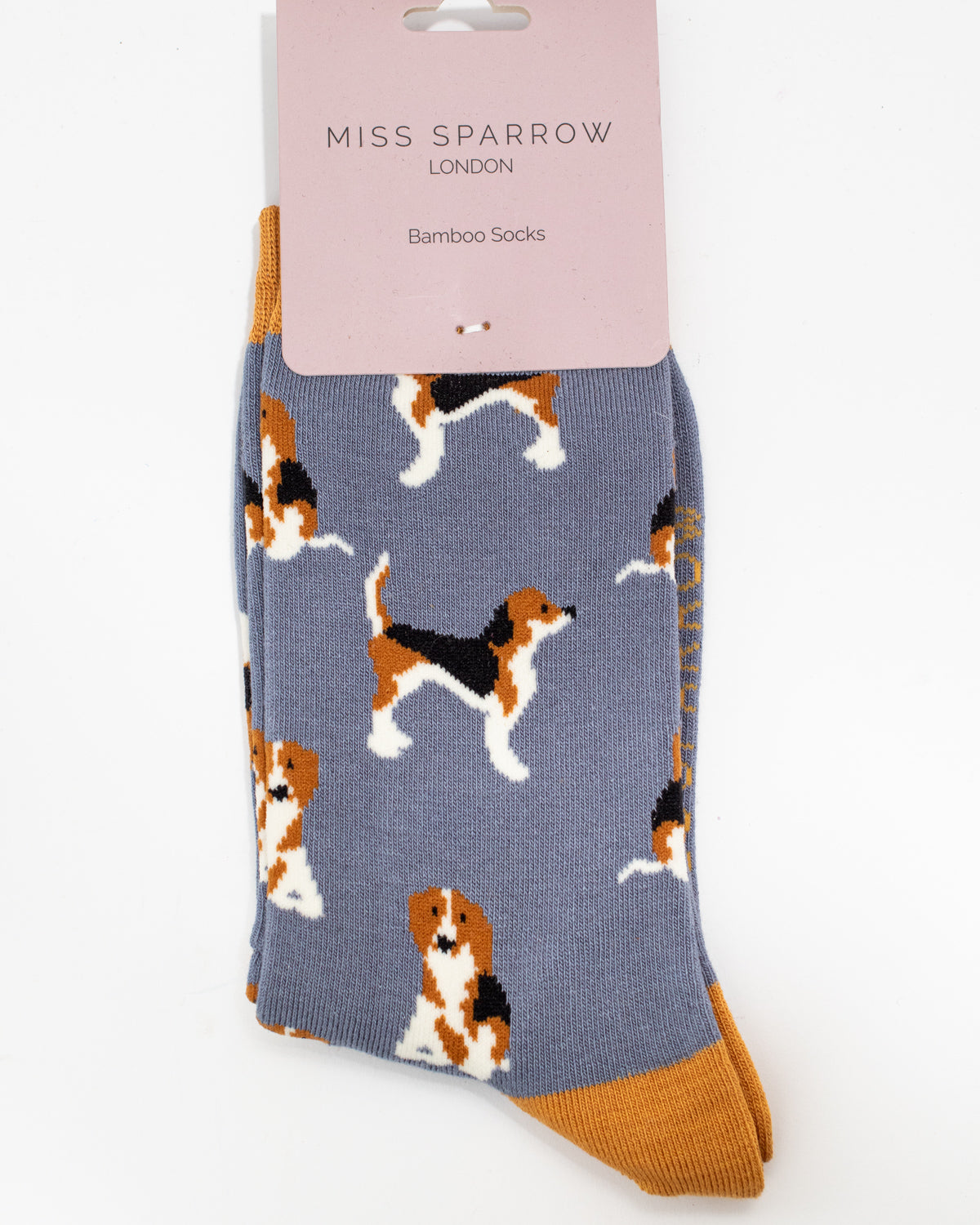 Miss Sparrow - Bambus Socken mit Motiv - Beagle Pups