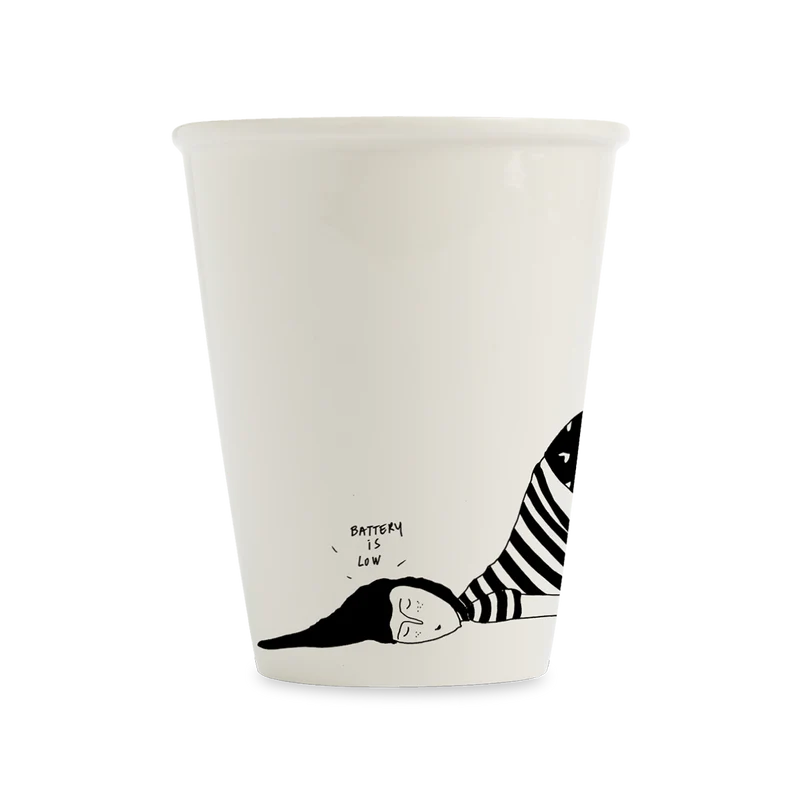 Helen B Becher - cup battery low