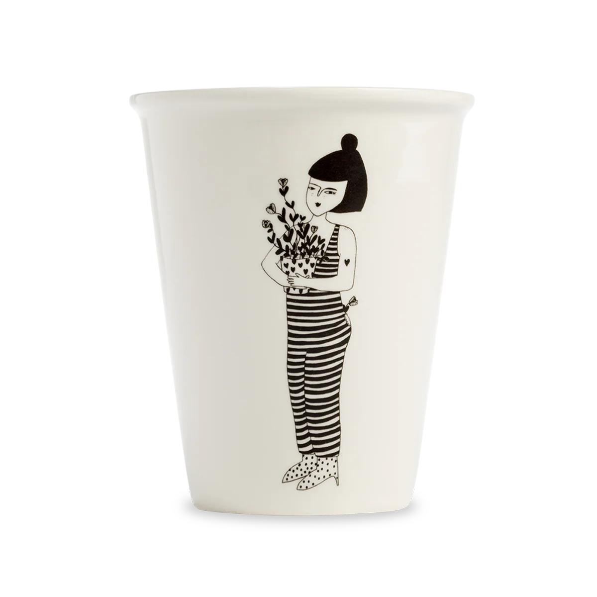 Helen B Becher - cup lili flower pot