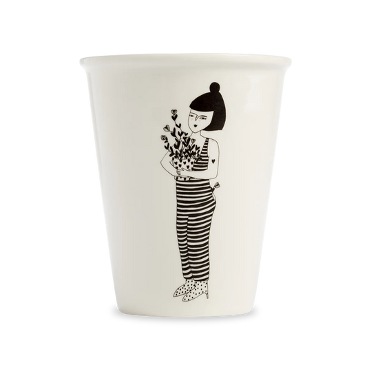 Helen B Becher - cup lili flower pot