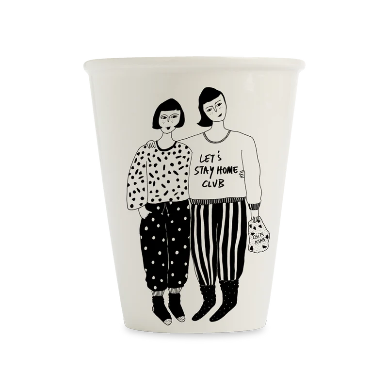 Helen B Becher - cup stay home club