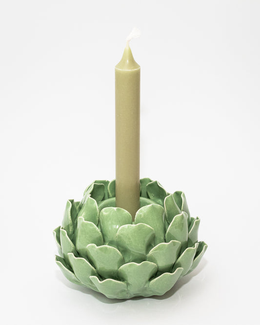 Kerzenhalter Artischocke, hellgrün