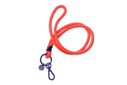 Schlüsselanhänger / Lanyard - Seil - Orange/Lila