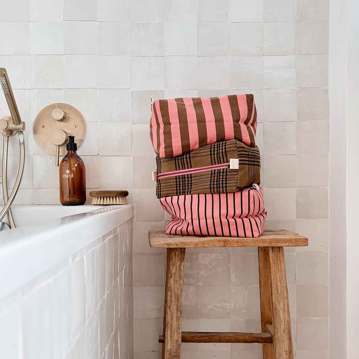 Kulturtasche VIC (Funky Pink & Olive)