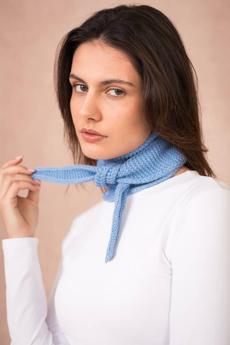 Kleines Dreieckstuch « Sophie »: Lake blue