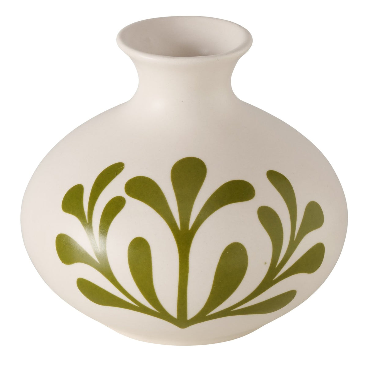 Vase mit Zweig-Motiv - Grün