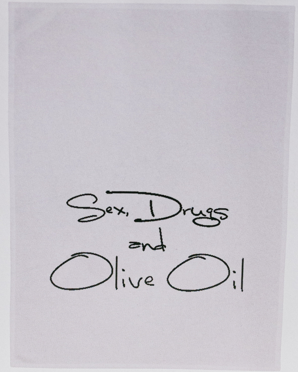 Geschirrtuch weiß - Sex Drugs and Olive Oil