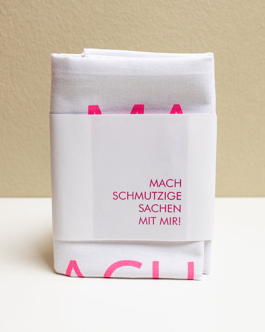 Geschirrtuch weiß - Mach schmutzige Sachen mit mir