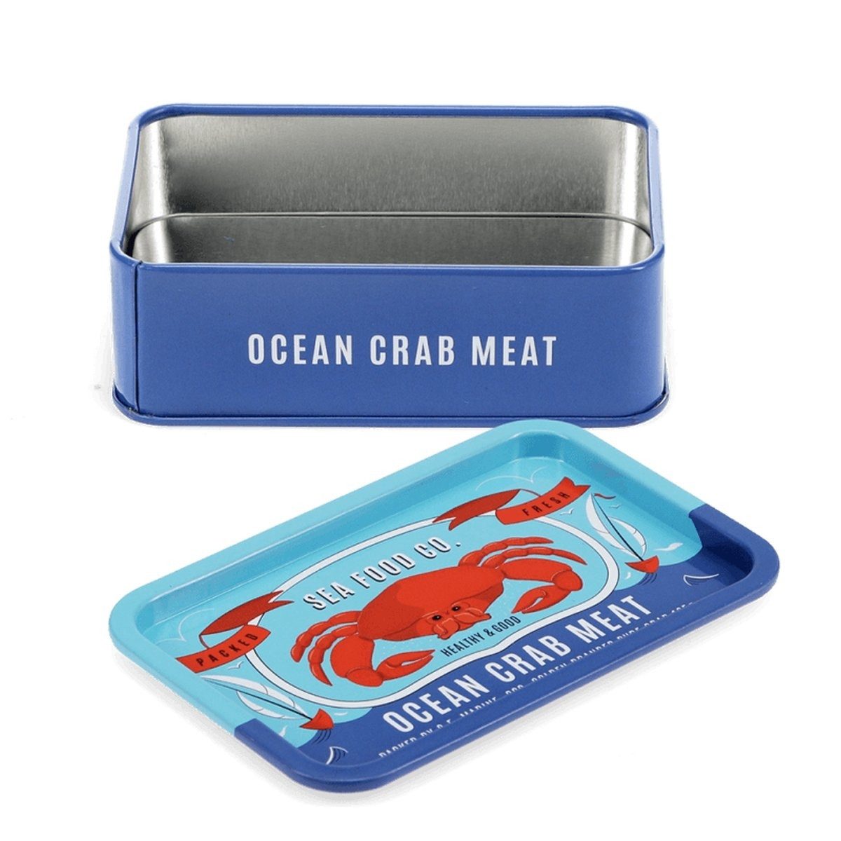 Retro-Metalldose „CRAB MEAT"