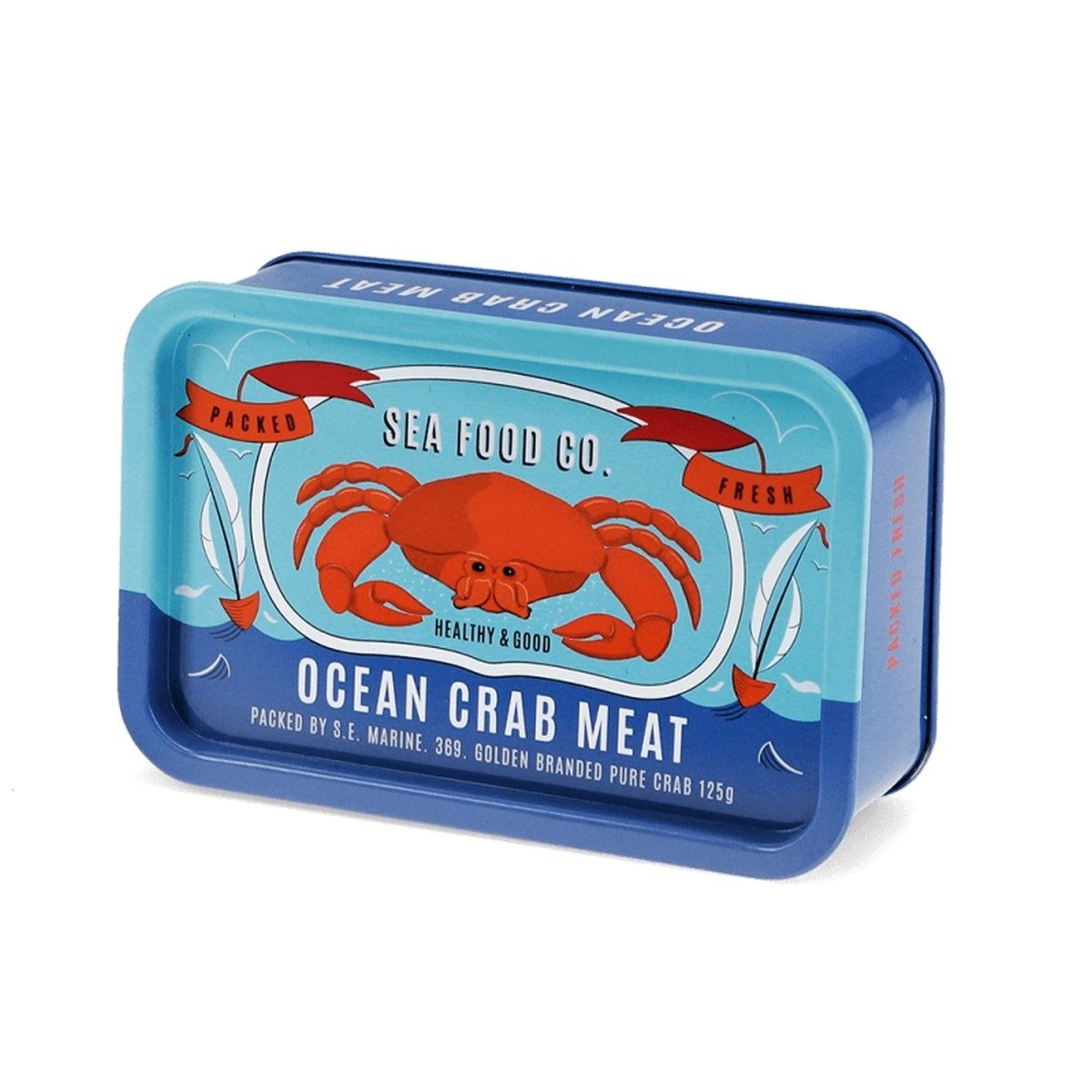 Retro-Metalldose „CRAB MEAT"