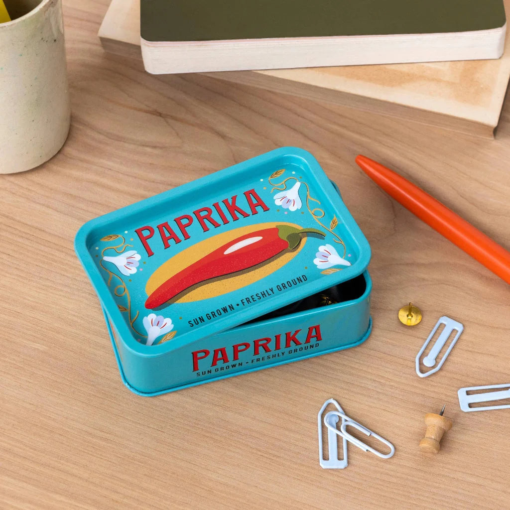 Retro-Metalldose „PAPRIKA“