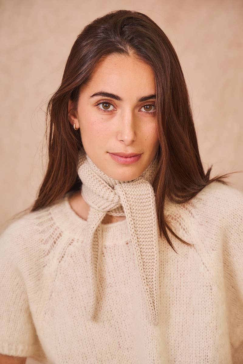 Kleines Dreieckstuch « Sophie »: Helles Rosa