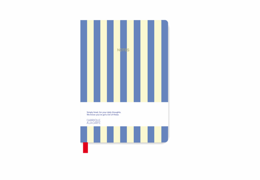 Notizbuch - Streifen Lavendel