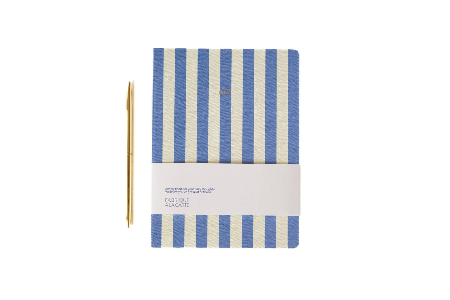 Notizbuch - Streifen Lavendel