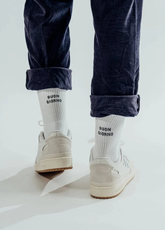 NBDC Socken - Buon Giorno schwarz auf weiß