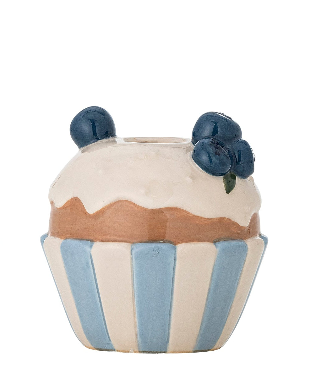 Blaubeer-Cupcake Kerzenhalter