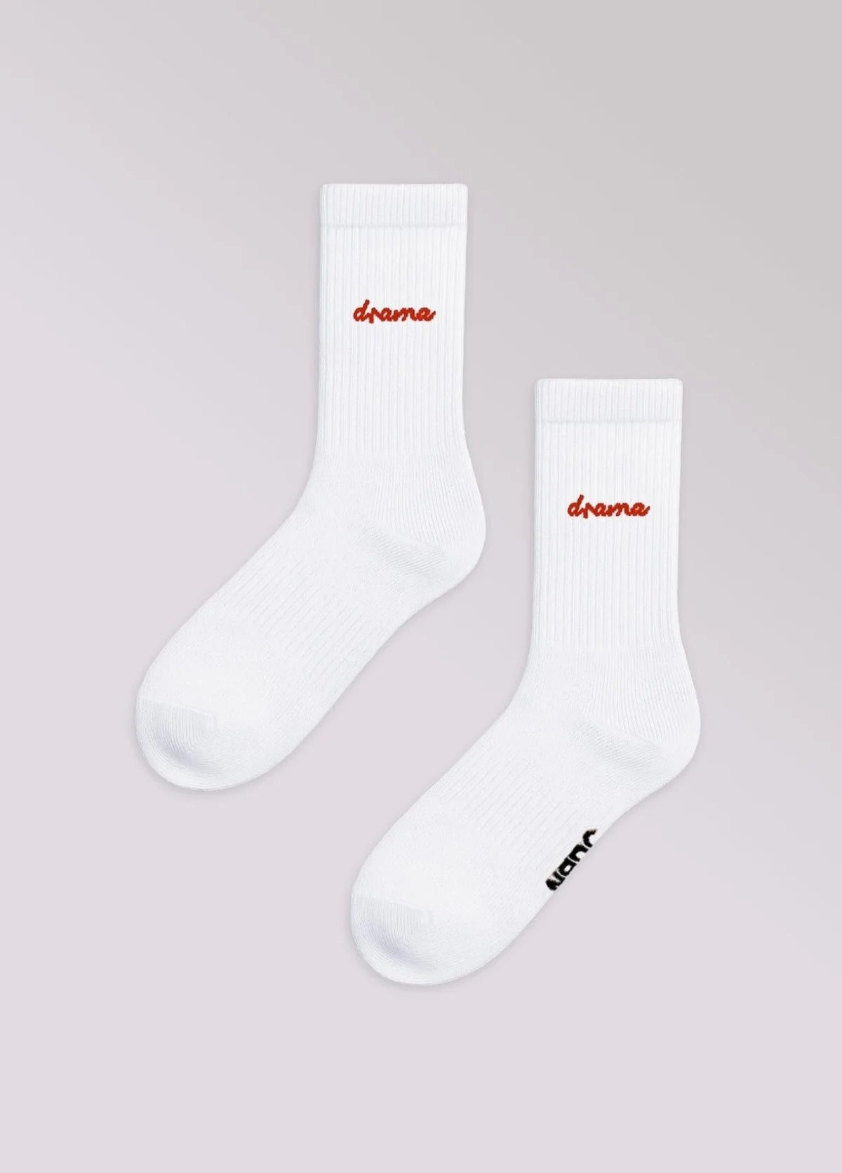 NBDC Socken - drama rot auf weiß