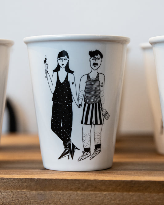 Helen B Becher - cup apero couple