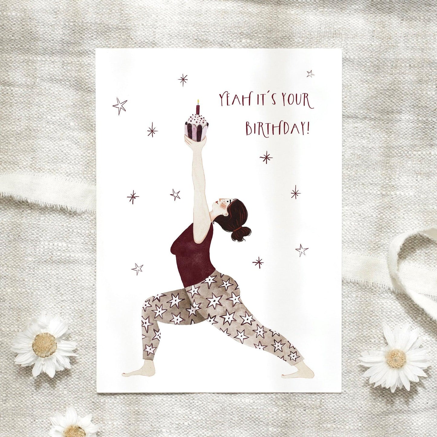 Postkarte - Birthday | Yoga