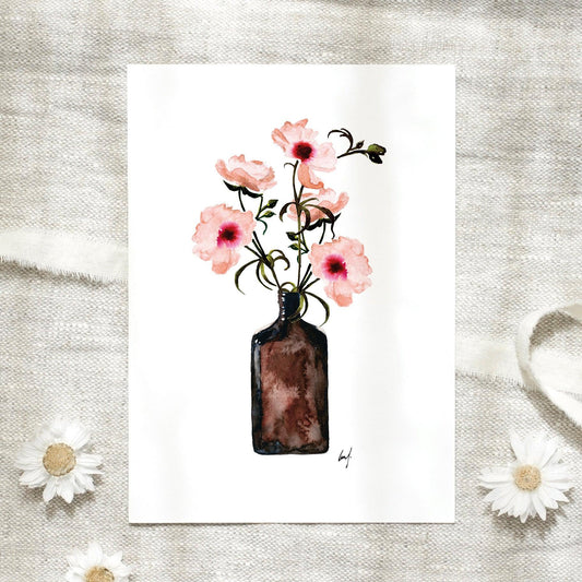 Postkarte - Anemone