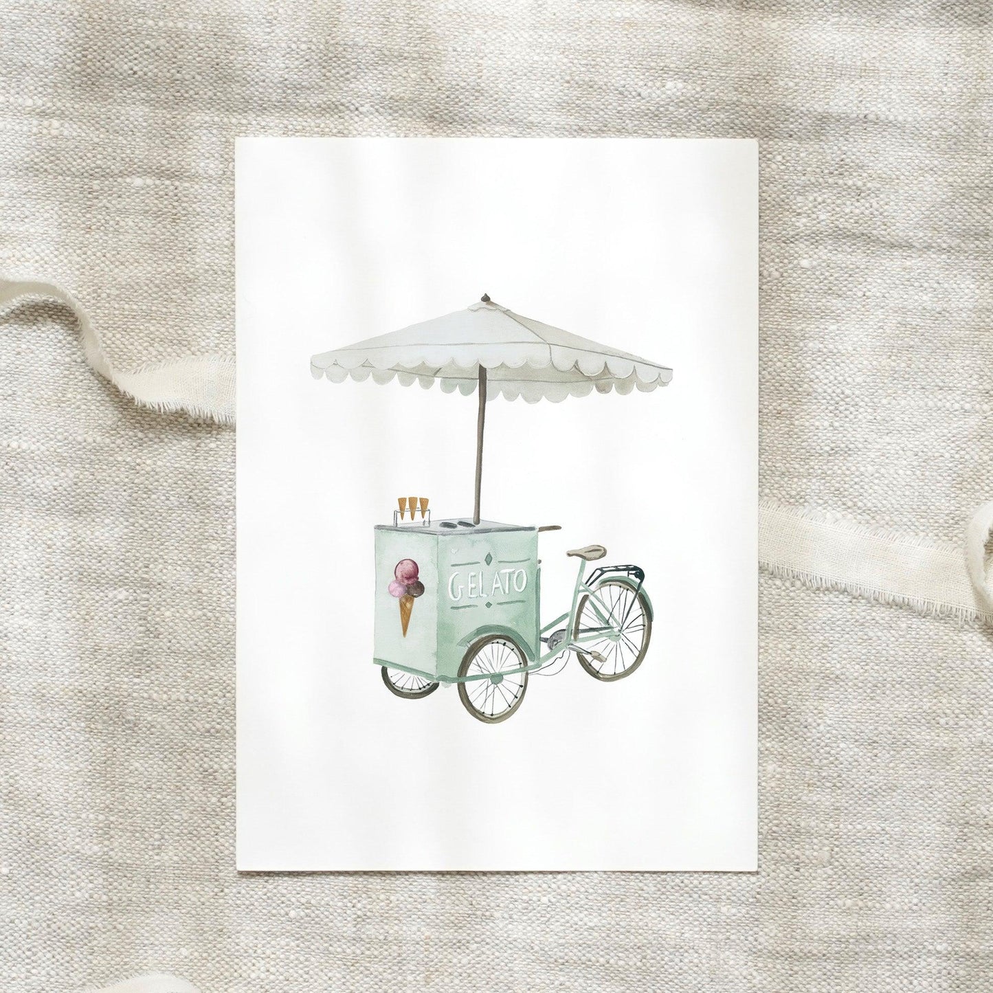 Postkarte - Gelato Bike