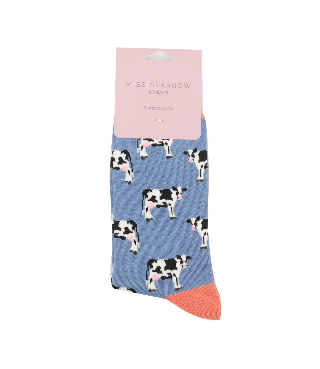 Miss Sparrow - Bambus Socken mit Motiv - Kühe/Cows
