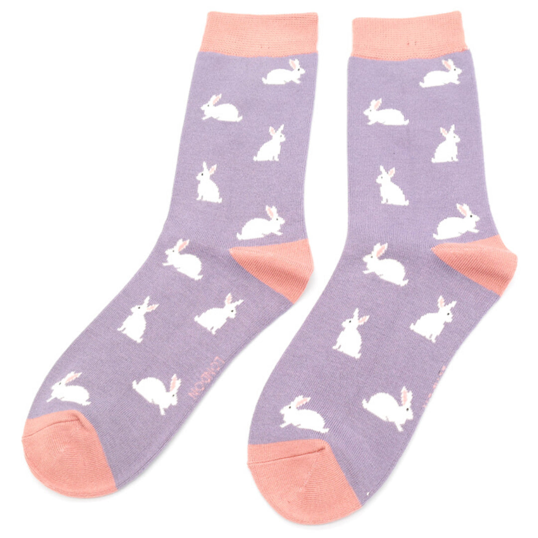 Miss Sparrow - Bambus Socken mit Motiv - Rabbit