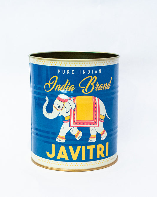 JAVITRI - Retro-Aufbewahrungsdose aus Metall - 12cm