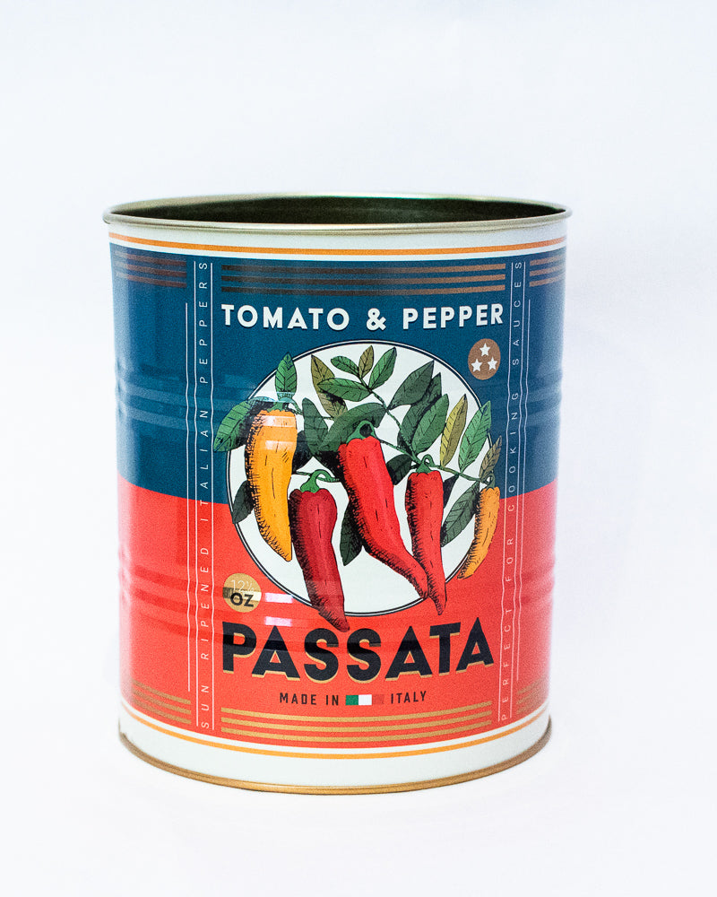PASSATA- Retro-Aufbewahrungsdose aus Metall - 13cm